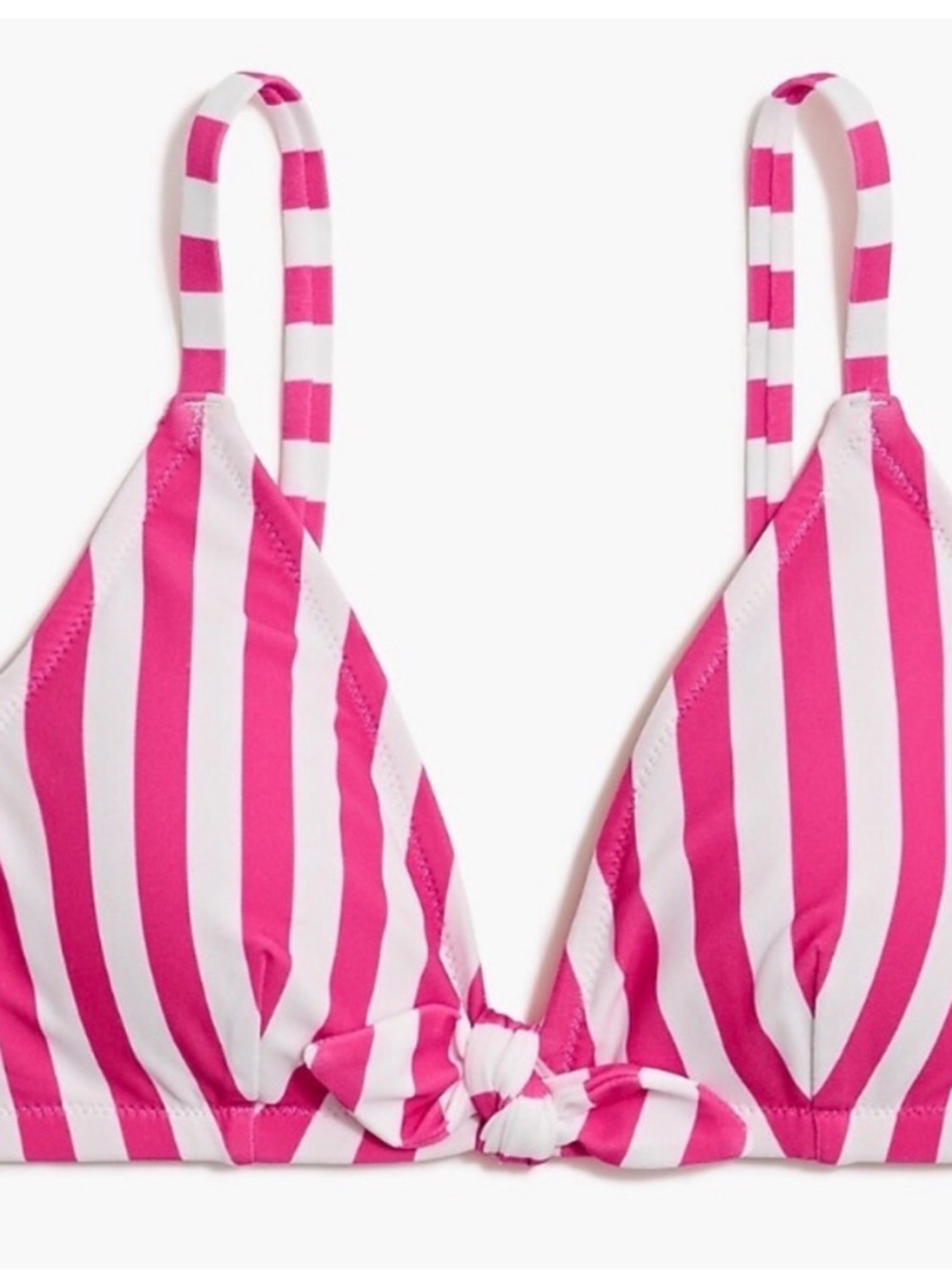 J Crew high waisted Pink and White Striped Bikini Set - Picture 2 of 14